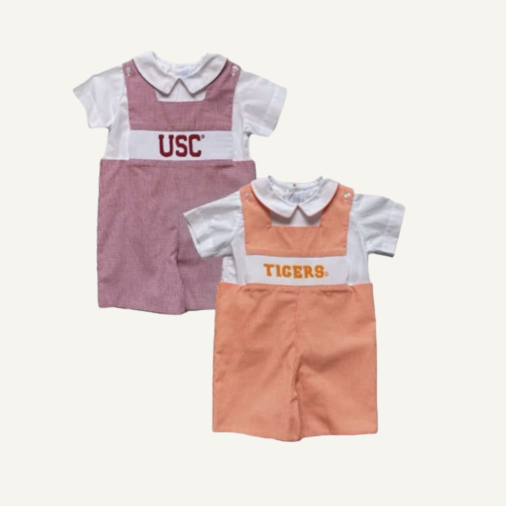 Clemson smocked baby clothes discount